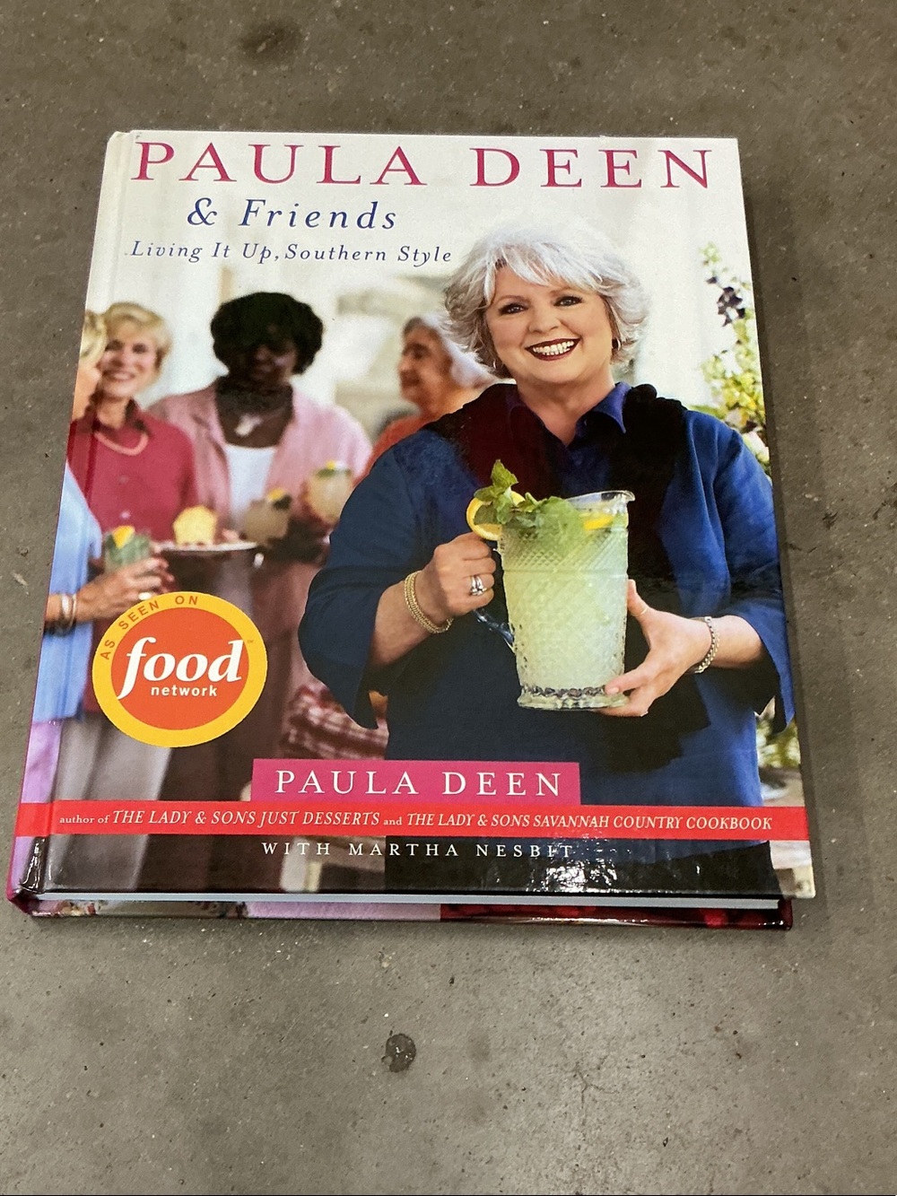 Paula Deen & Friends Cookbook — Pink and White Cover